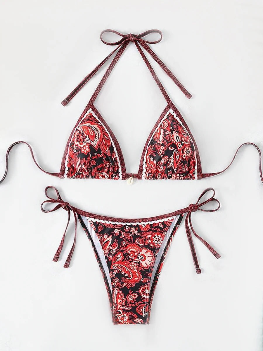 Bikini Triangolo "Porcelain" – Eleganza Mediterranea in varie fantasie