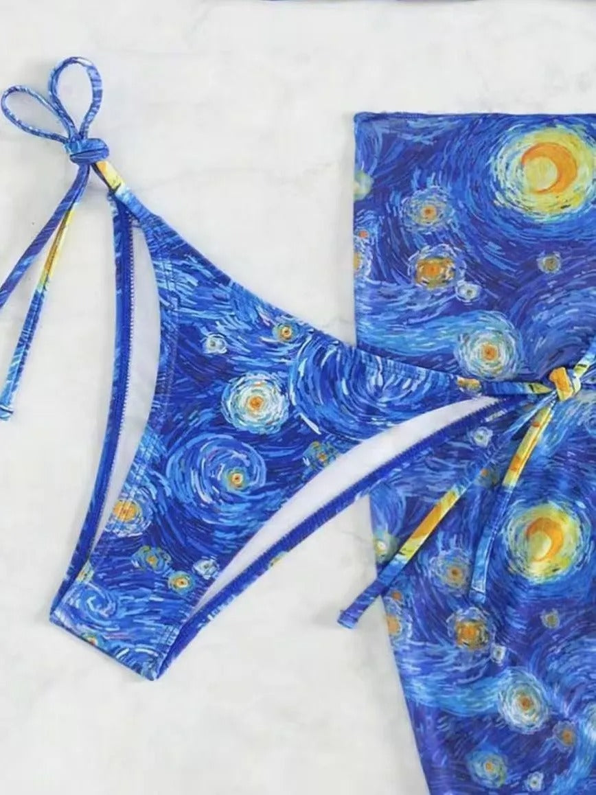 Costume da Bagno Notte Stellata di Van Gogh