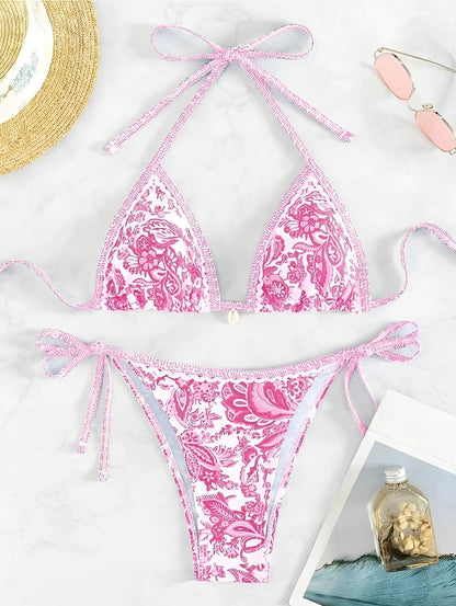 Bikini Triangolo "Porcelain" – Eleganza Mediterranea in varie fantasie