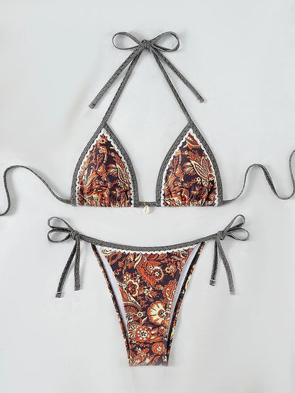 Bikini Triangolo "Porcelain" – Eleganza Mediterranea in varie fantasie