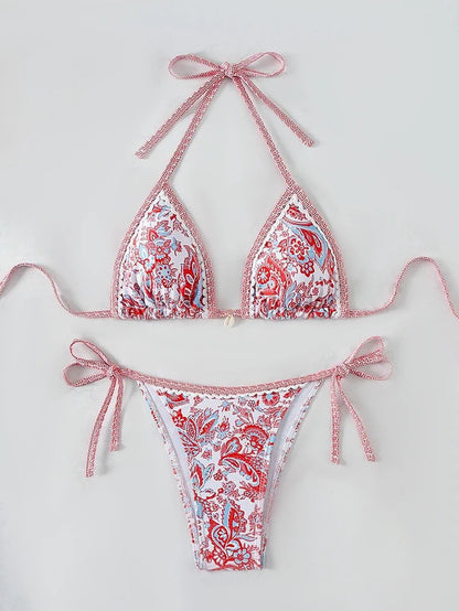 Bikini Triangolo "Porcelain" – Eleganza Mediterranea in varie fantasie