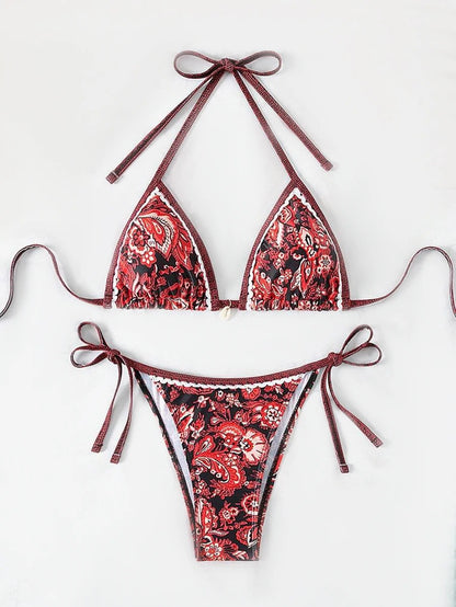 Bikini Triangolo "Porcelain" – Eleganza Mediterranea in varie fantasie