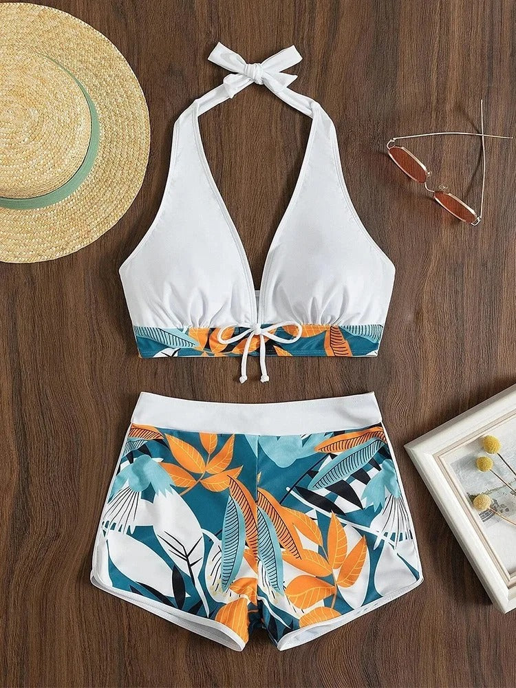 Bikini - Tropical Chic con shorts