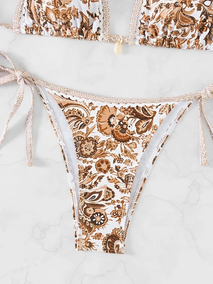 Bikini Triangolo "Porcelain" – Eleganza Mediterranea in varie fantasie