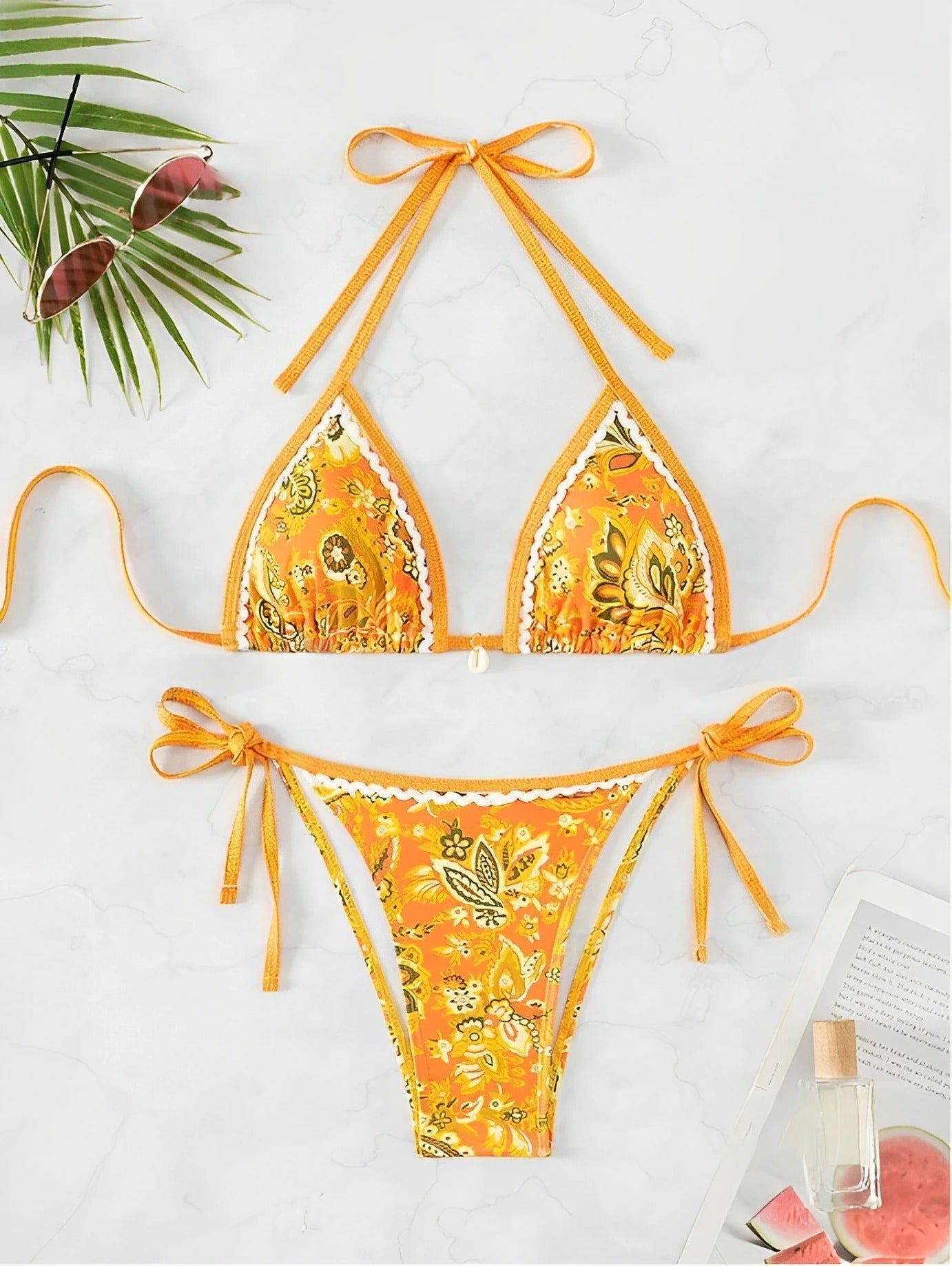 Bikini Triangolo "Porcelain" – Eleganza Mediterranea in varie fantasie